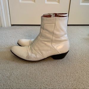 Giorgio Brutini White Ankle Boots 7.5